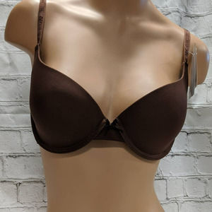 Affinitas NWT Basic padded‎  underwire bra Choc